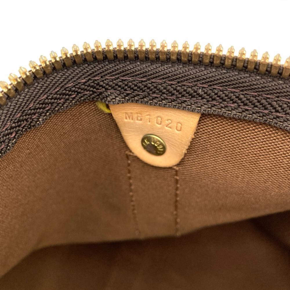 LOUIS VUITTON Authentic Brown Monogram Leather Keepall 50 Boston Bag - Picture 9 of 9